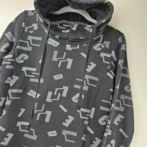 CLRIDE.n Mens S Hoodie Black All Over Print 85